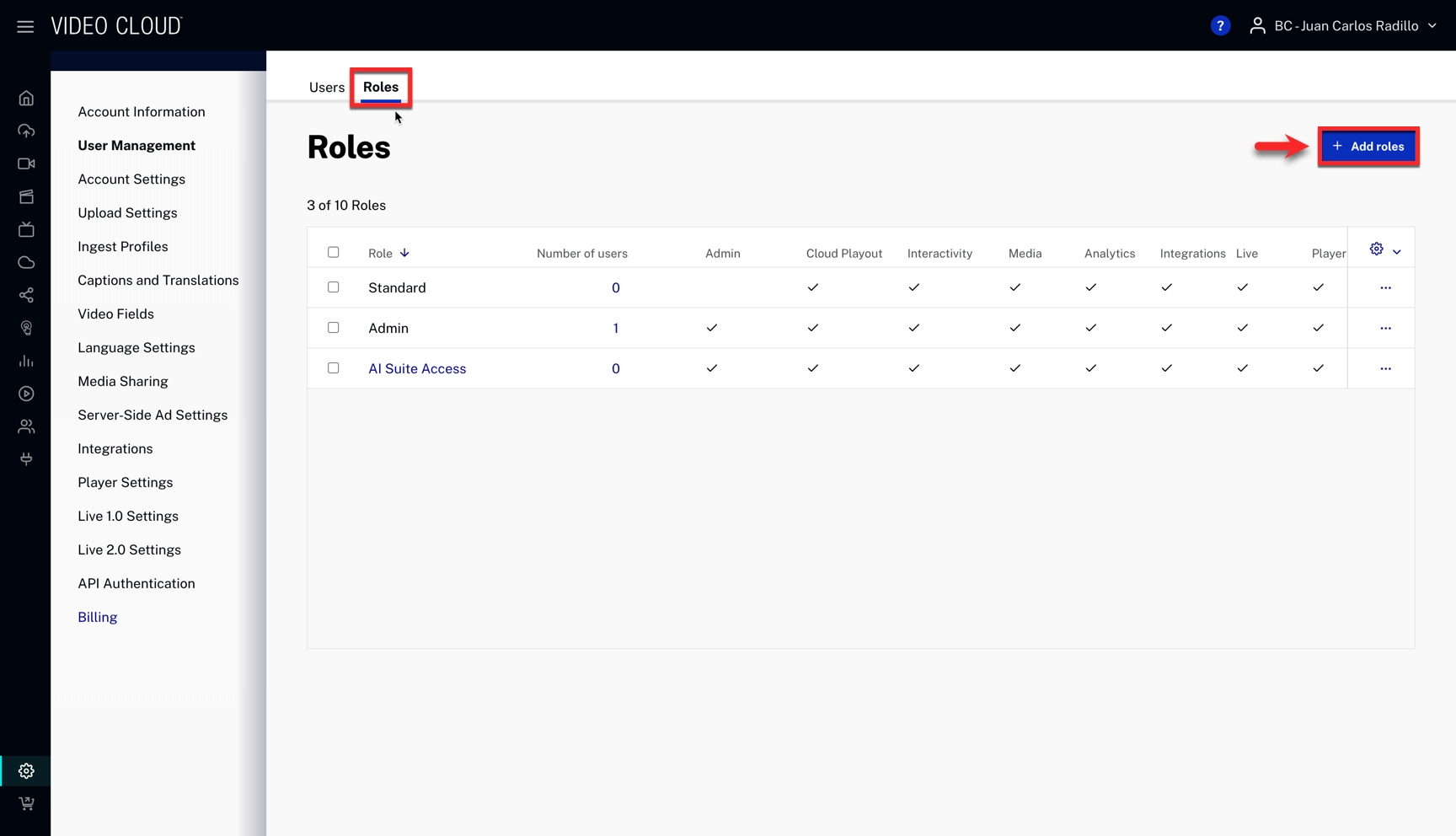 Add roles