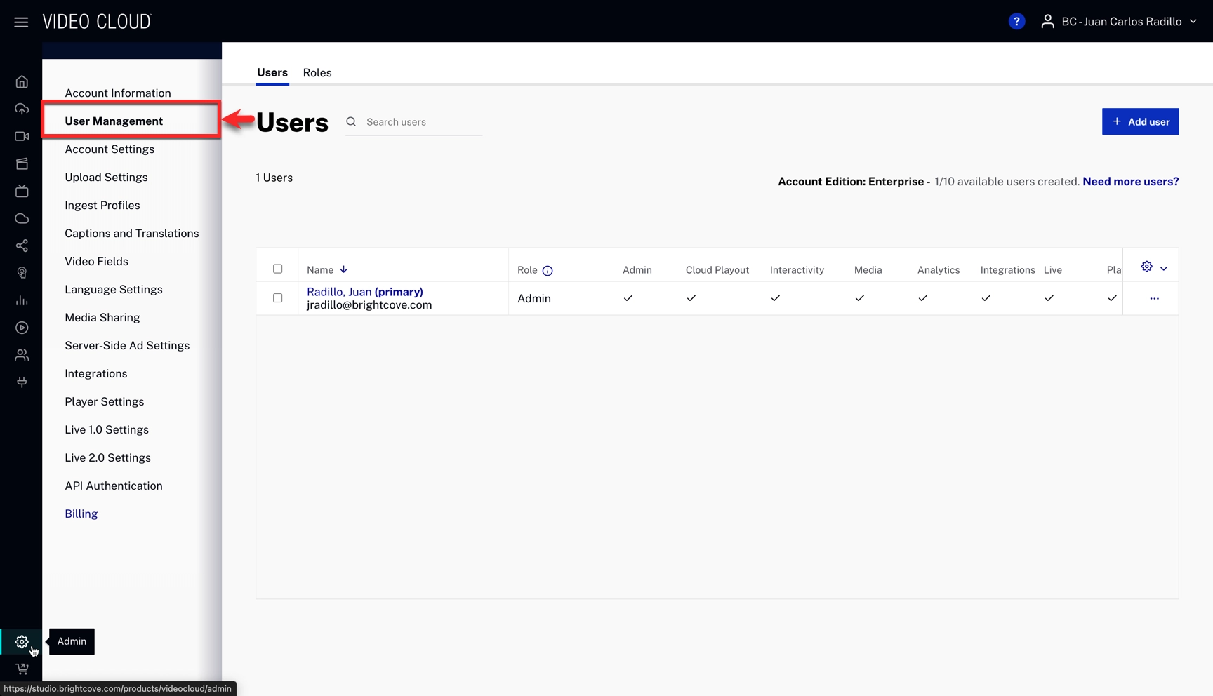 Admin module