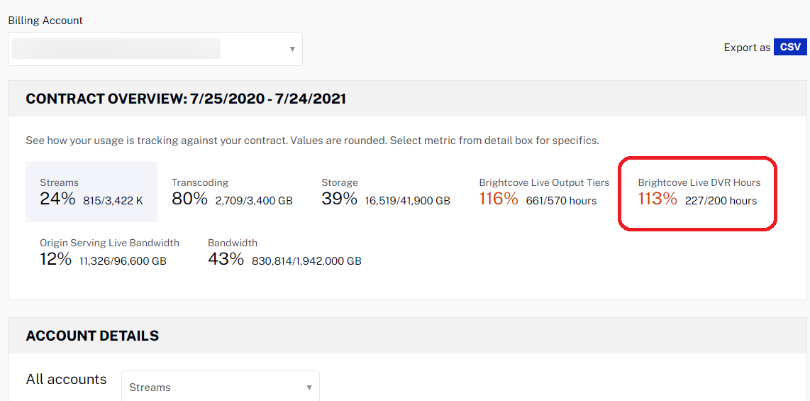 select metric