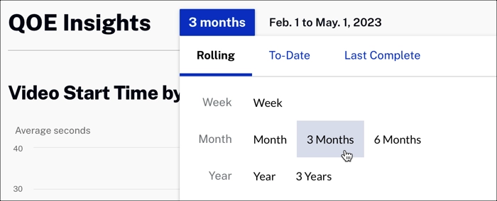 Time range selector