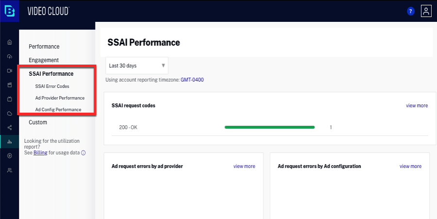 SSAI Performance overview