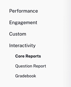 Go to Interactivity-Core Reports