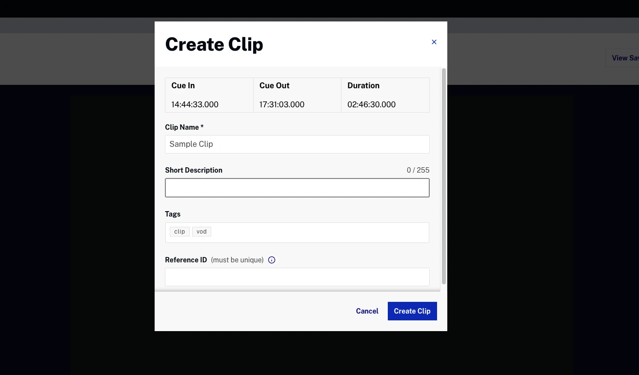NextGen Live Create Clip