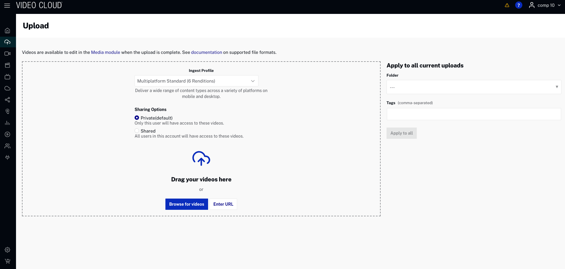 Uploading Videos Using The Upload Module