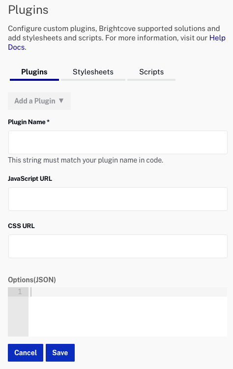Custom scripts plugin